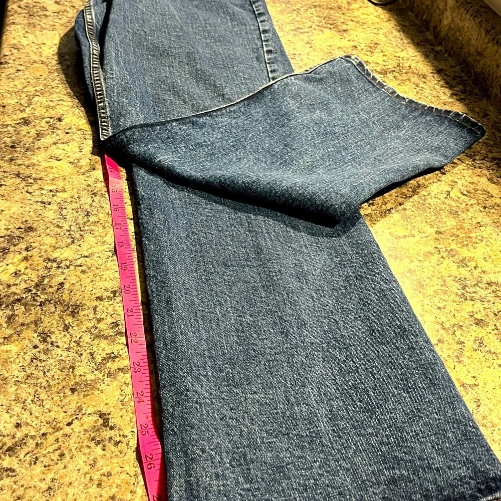 Harley Davidson women’s medium wash denim boot cut jeans size 10p Biker Blue - Picture 2 of 5